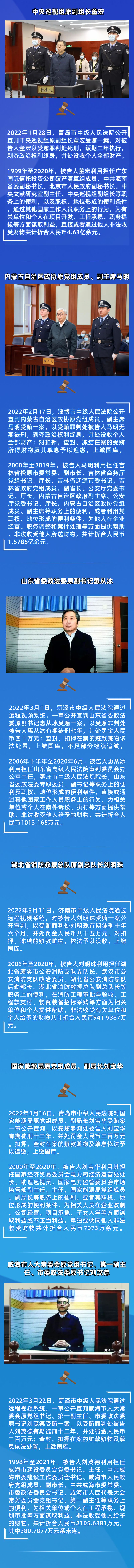 山东法院2022年“打虎”图鉴