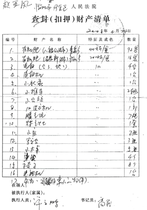 临沂河东区人民法院执行庭许云鹏违规执行