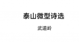 武道岭 | 泰山微型诗选