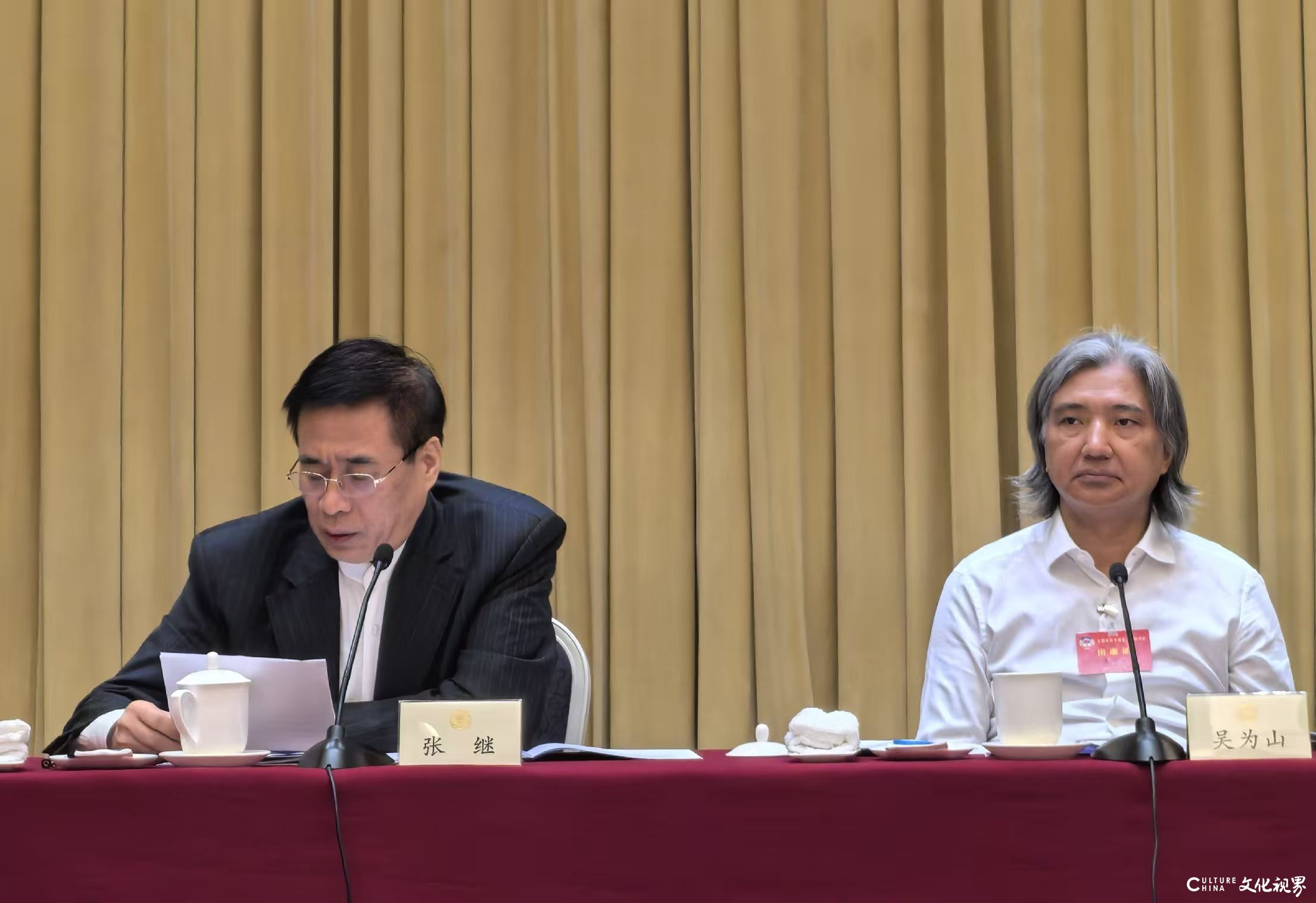 全国政协书画室书法美术作品展在京展出，民革中央画院院长孔维克参加活动