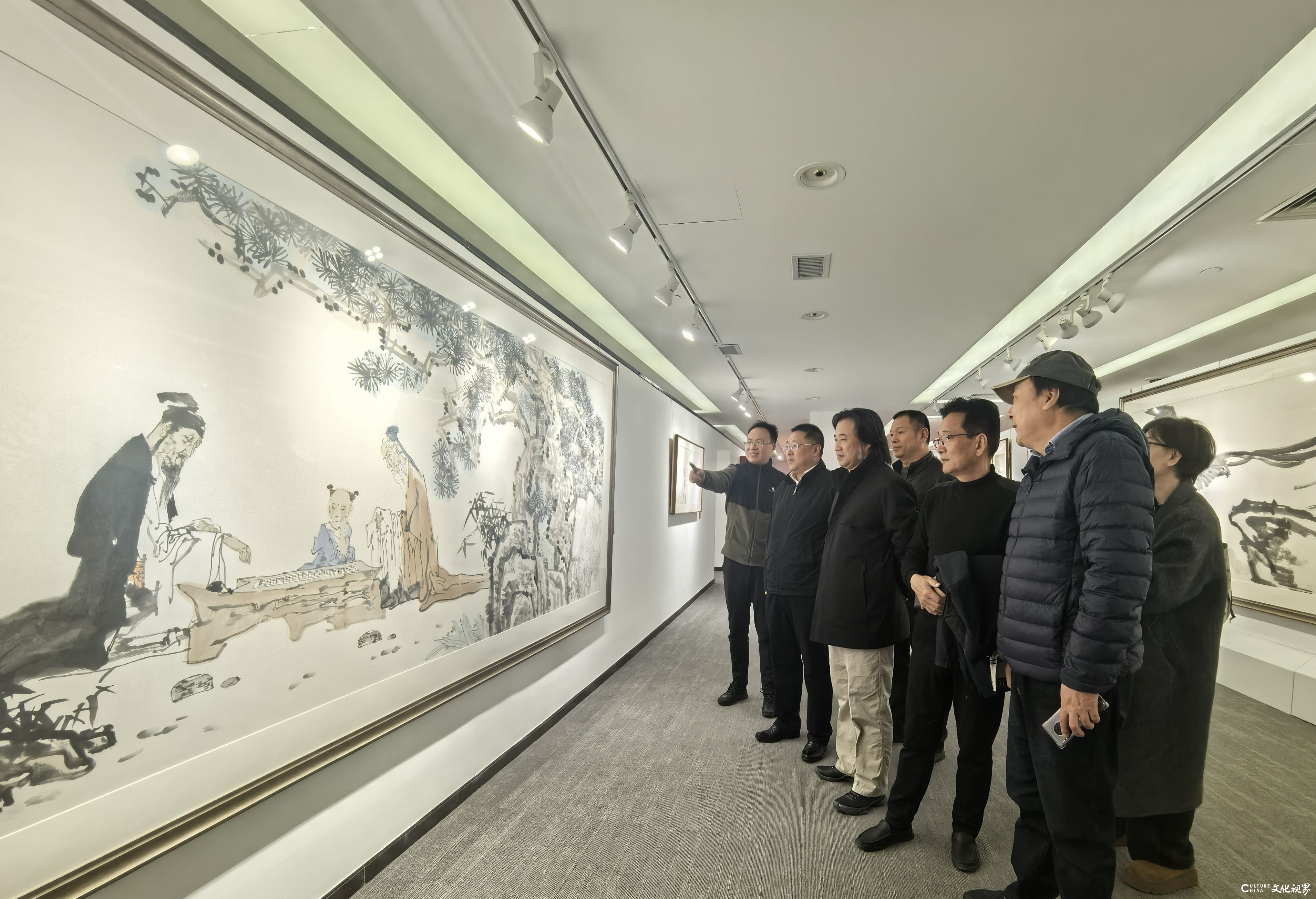 全国政协书画室书法美术作品展在京展出，民革中央画院院长孔维克参加活动