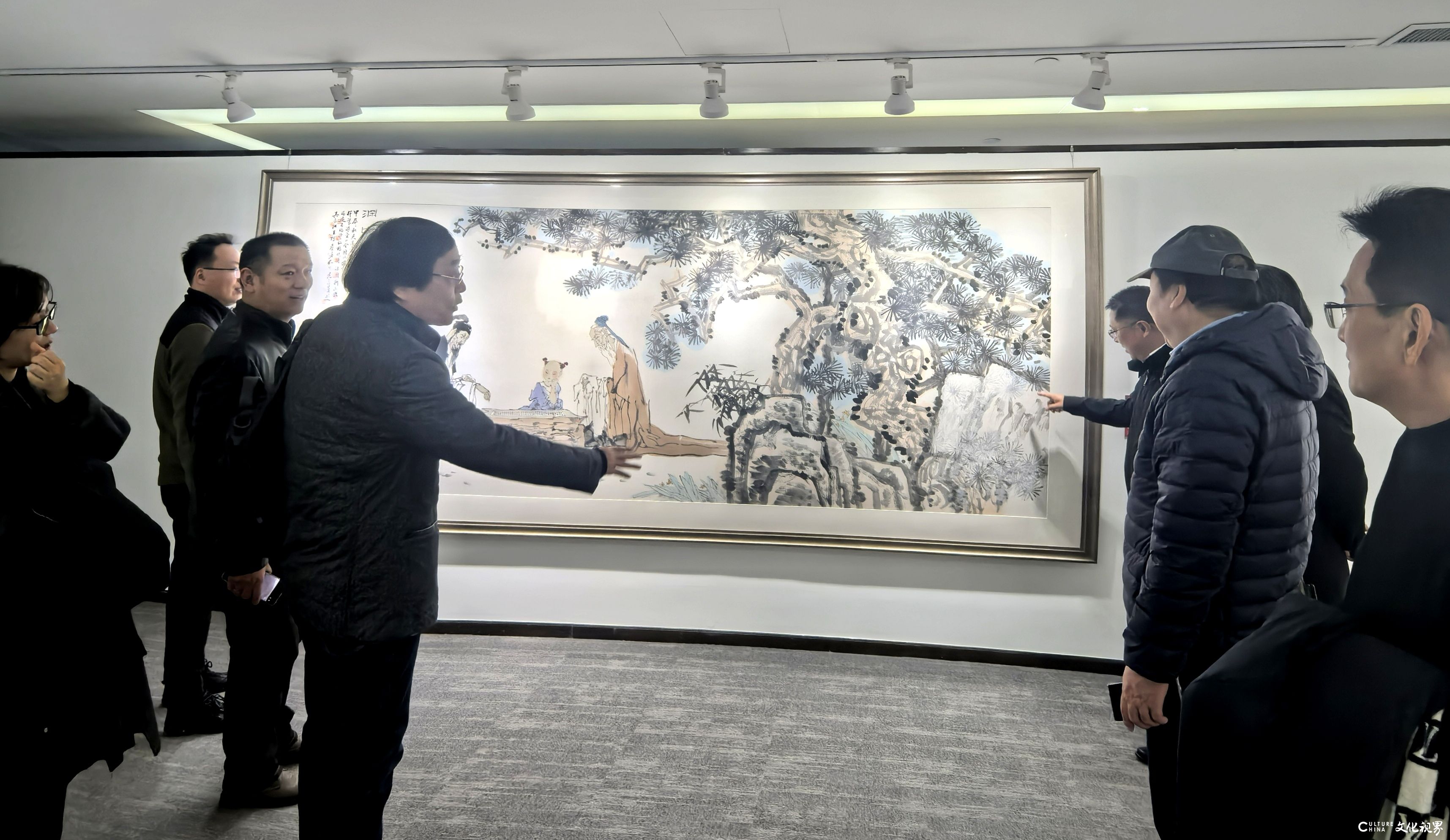 全国政协书画室书法美术作品展在京展出，民革中央画院院长孔维克参加活动