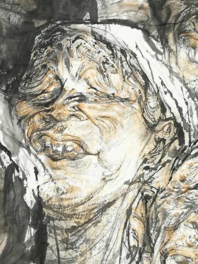 任惠中·水墨人物画 | 坚毅淳朴的形象迸发出鲜活的生命力