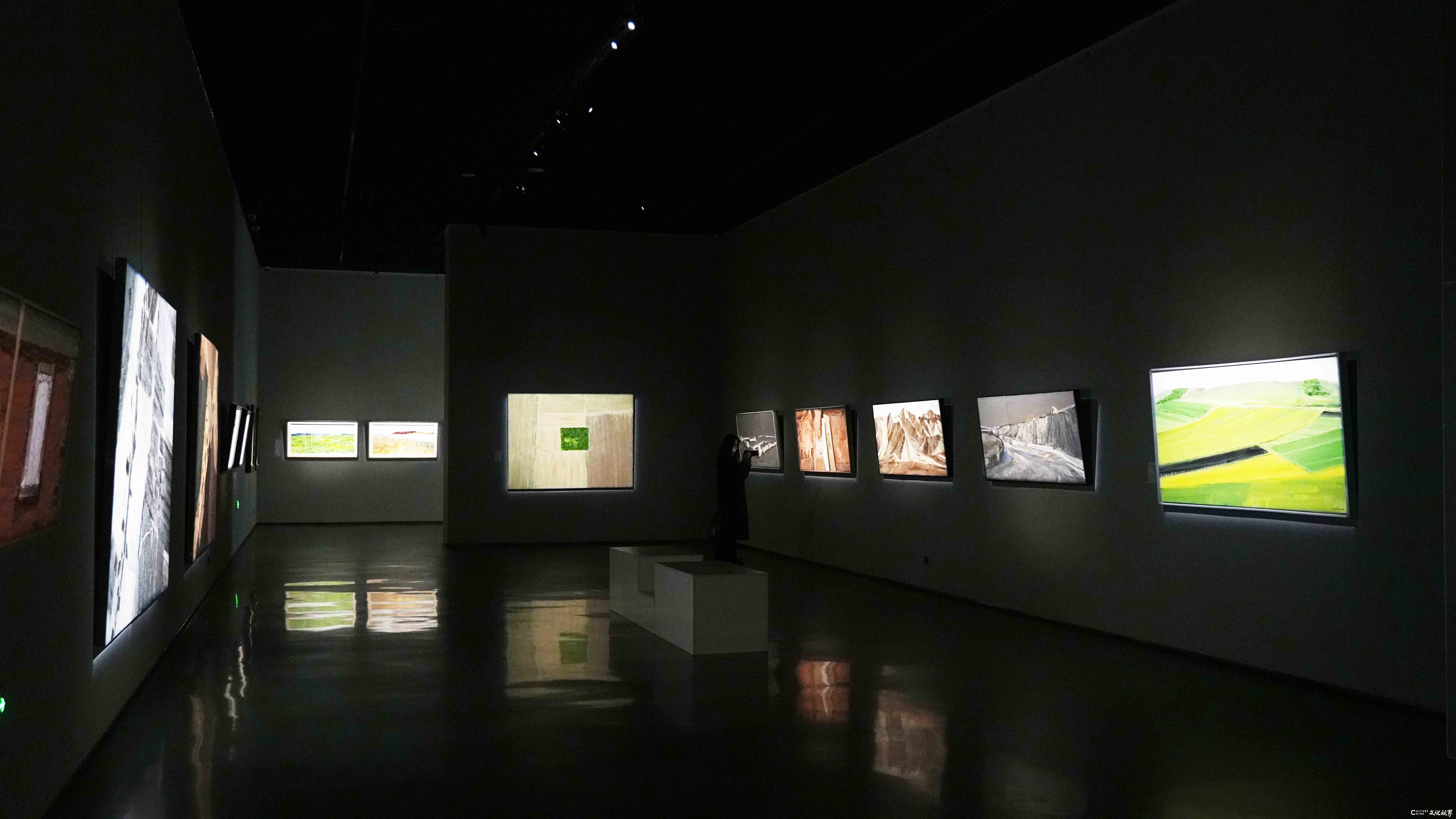 “无人之境——田卫平绘画作品展”昨日在威海开幕