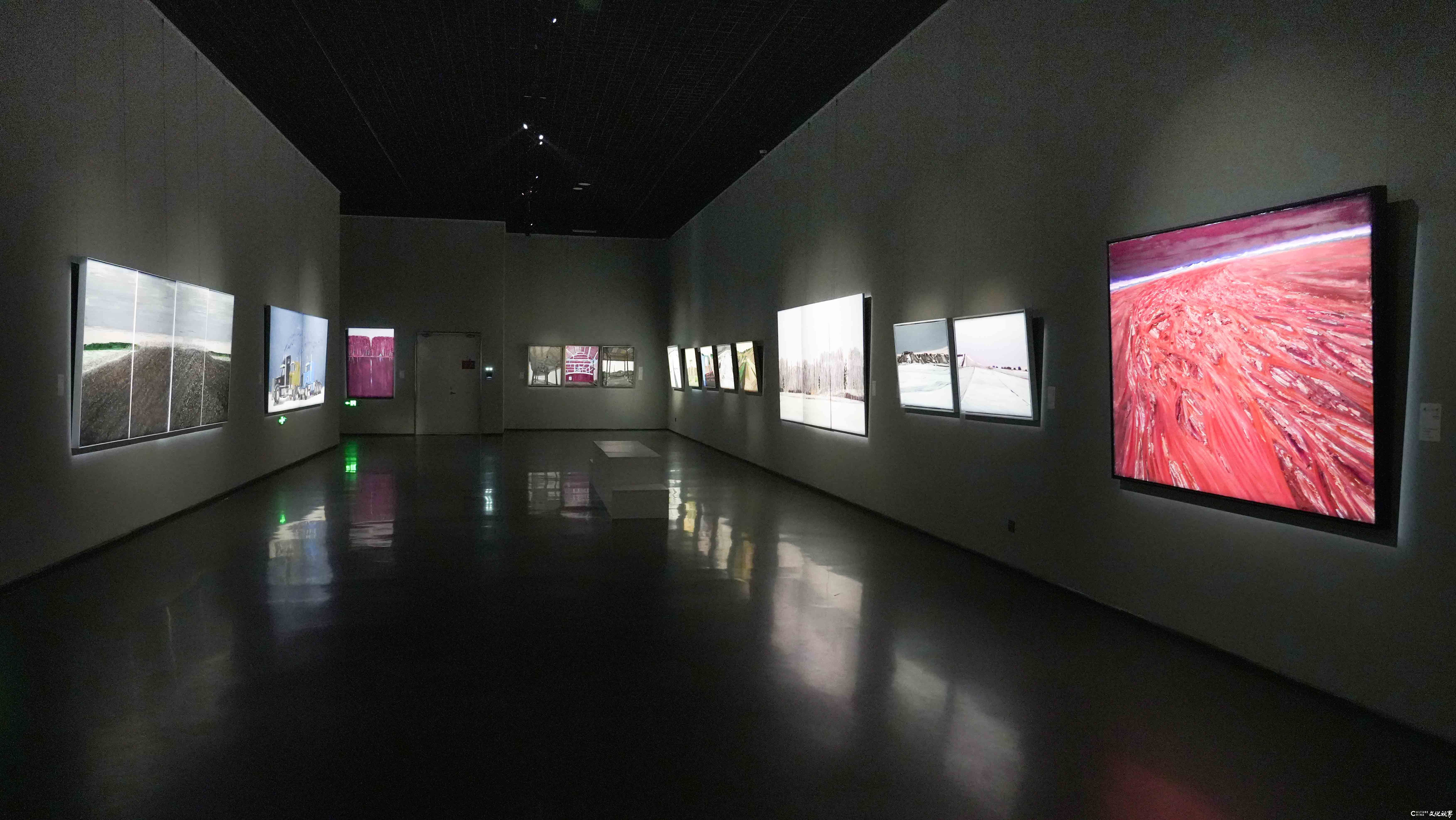 “无人之境——田卫平绘画作品展”昨日在威海开幕