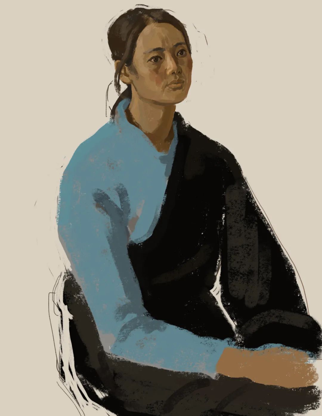 【70油画公社】汪鹏飞油画 | 扑面而来的视觉张力与惊人的精神穿透力
