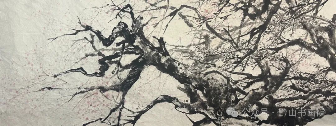 岳黔山·《永平元梅》 | 用墨淋漓潇洒，用笔老辣遒劲，尽显梅花的韧性与鲜活的生命力