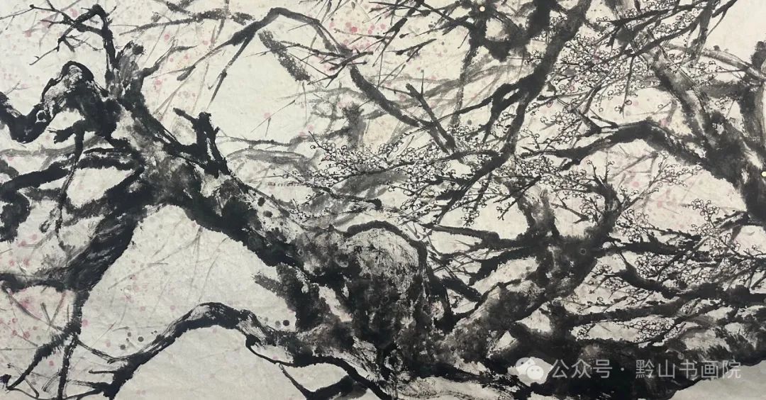 岳黔山·《永平元梅》 | 用墨淋漓潇洒，用笔老辣遒劲，尽显梅花的韧性与鲜活的生命力