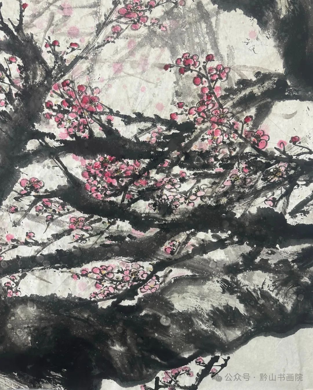 岳黔山·《永平元梅》 | 用墨淋漓潇洒，用笔老辣遒劲，尽显梅花的韧性与鲜活的生命力
