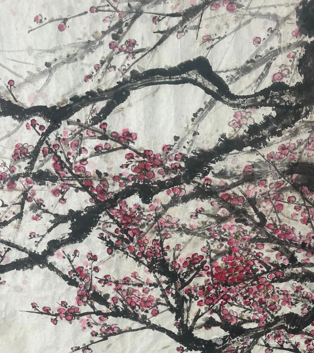 岳黔山·《永平元梅》 | 用墨淋漓潇洒，用笔老辣遒劲，尽显梅花的韧性与鲜活的生命力