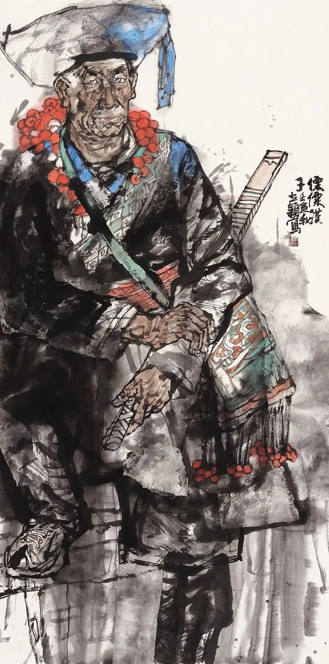 邹立颖·水墨人物画 | 兼具高超的造型能力与神态表达力，准确塑造出人物的内在情感