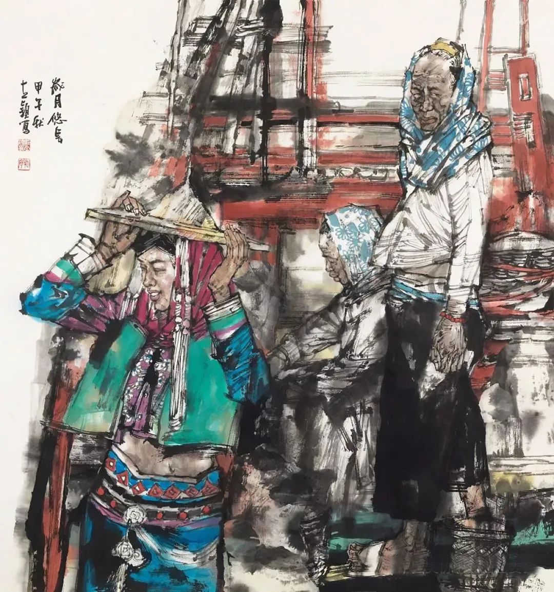 邹立颖·水墨人物画 | 兼具高超的造型能力与神态表达力，准确塑造出人物的内在情感