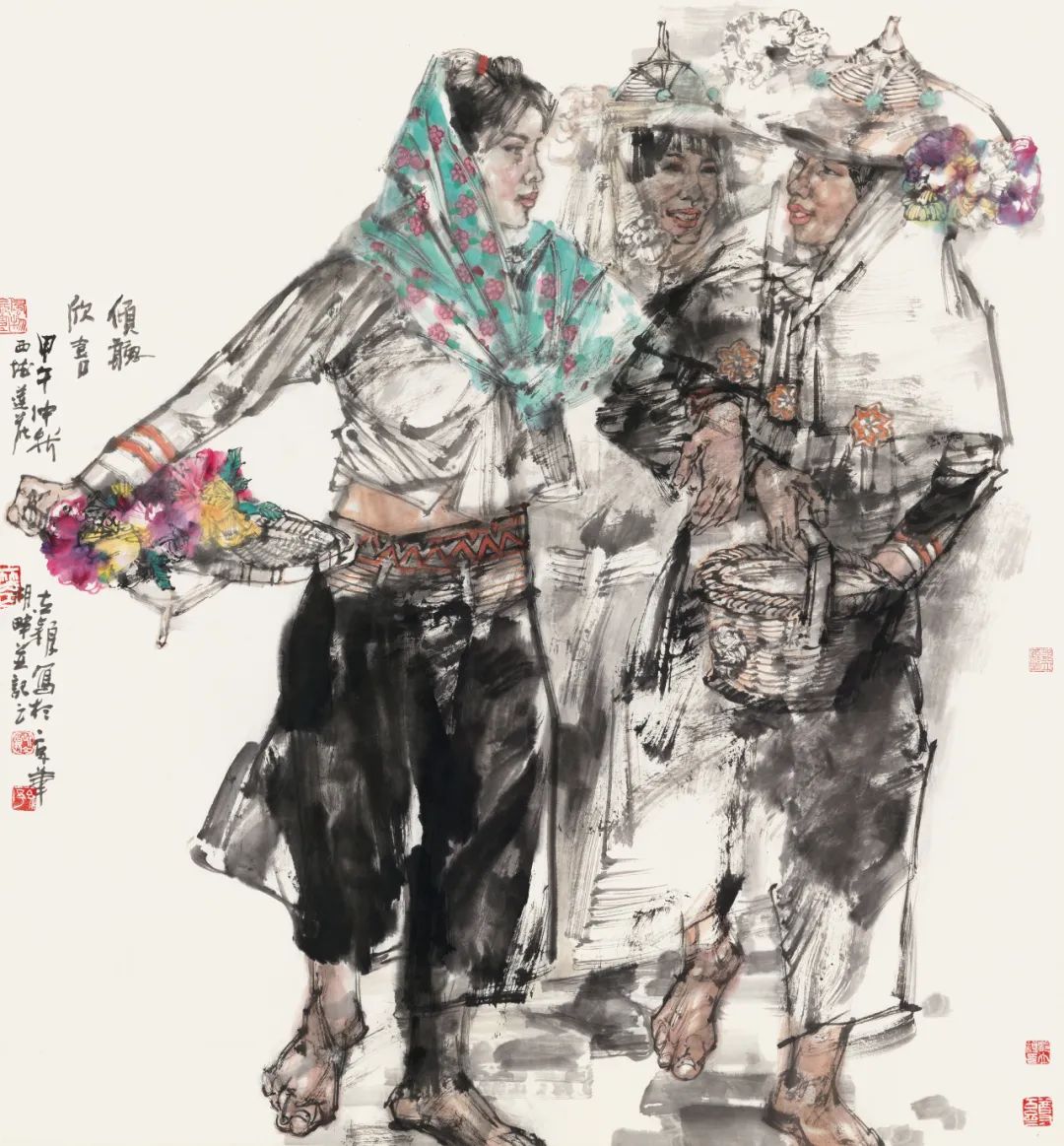 邹立颖·水墨人物画 | 兼具高超的造型能力与神态表达力，准确塑造出人物的内在情感