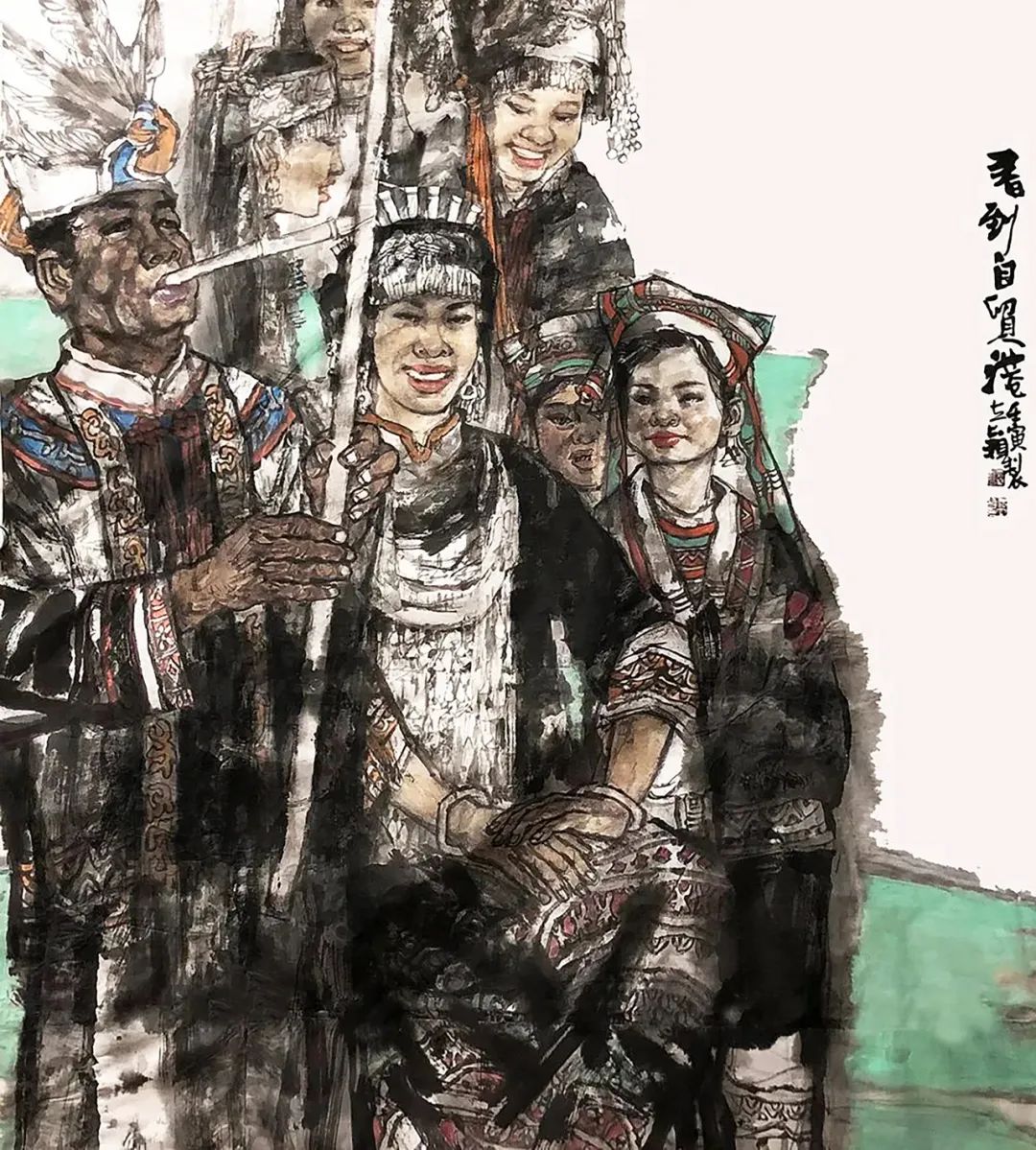 邹立颖·水墨人物画 | 兼具高超的造型能力与神态表达力，准确塑造出人物的内在情感