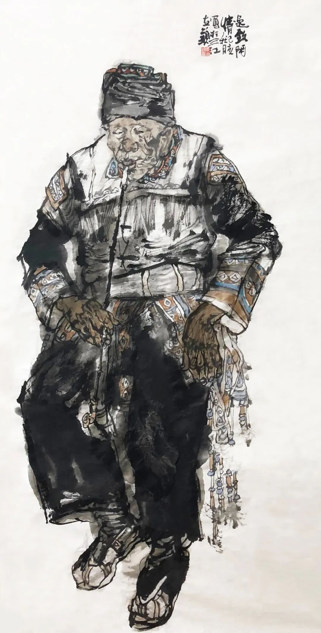 邹立颖·水墨人物画 | 兼具高超的造型能力与神态表达力，准确塑造出人物的内在情感