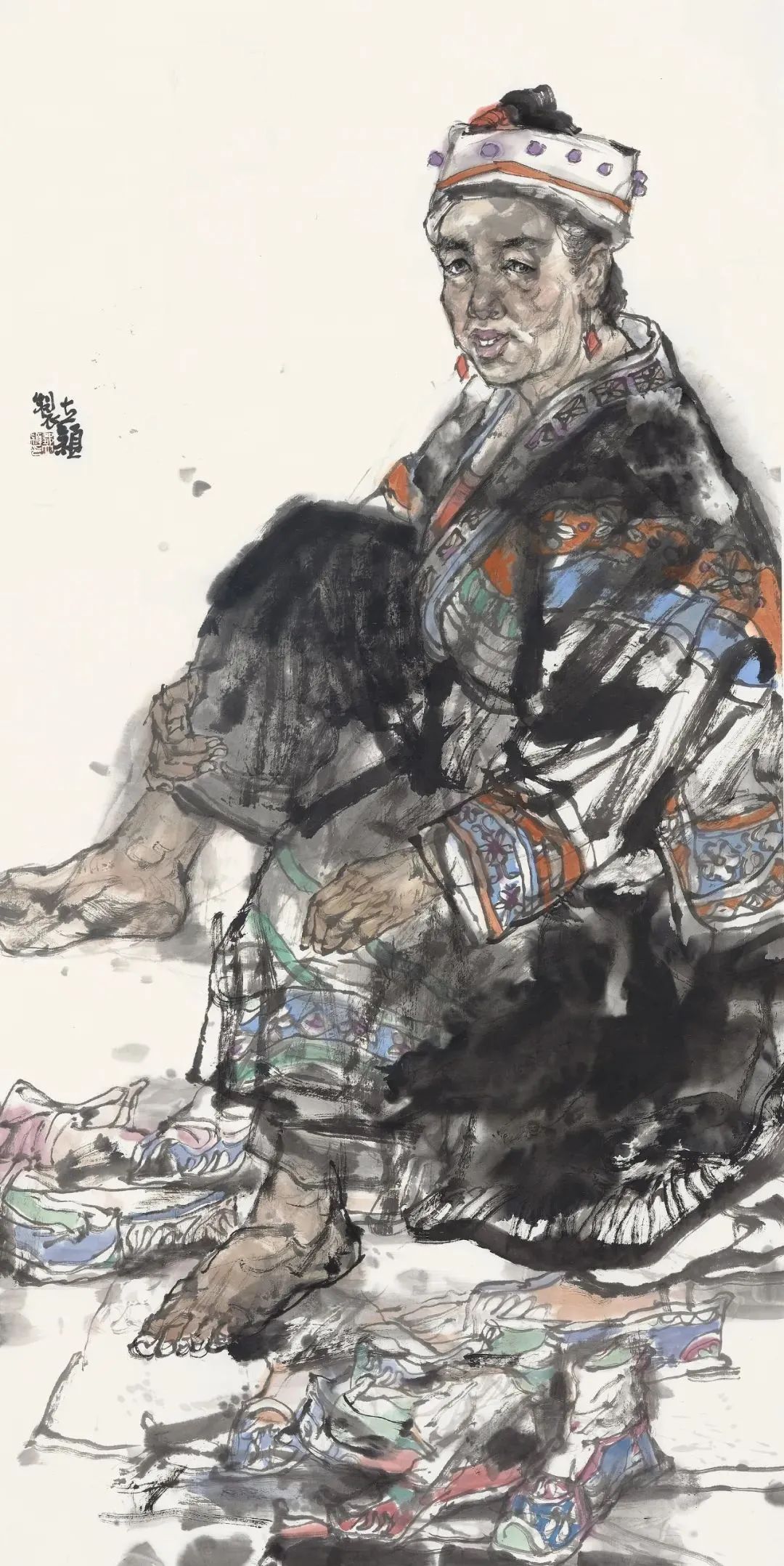 邹立颖·水墨人物画 | 兼具高超的造型能力与神态表达力，准确塑造出人物的内在情感