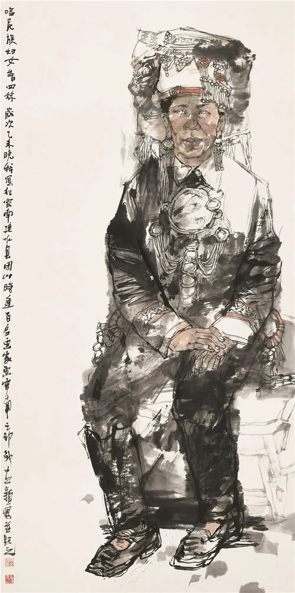邹立颖·水墨人物画 | 兼具高超的造型能力与神态表达力，准确塑造出人物的内在情感