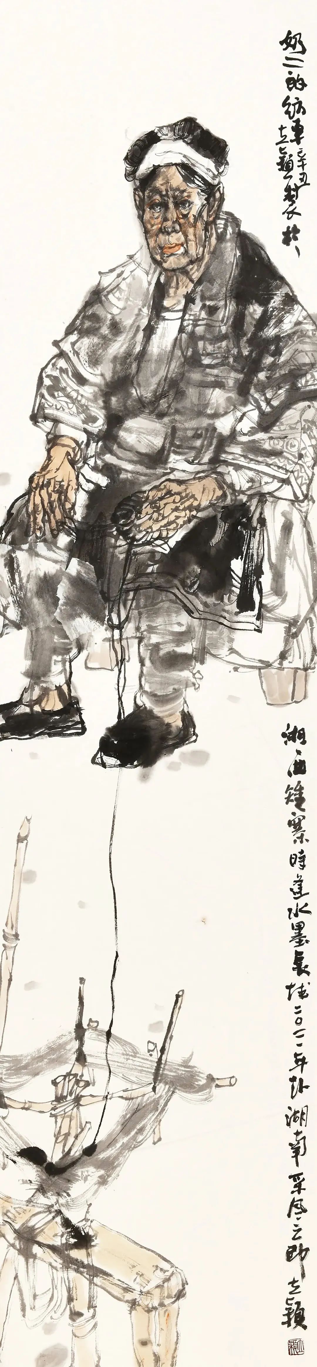 邹立颖·水墨人物画 | 兼具高超的造型能力与神态表达力，准确塑造出人物的内在情感
