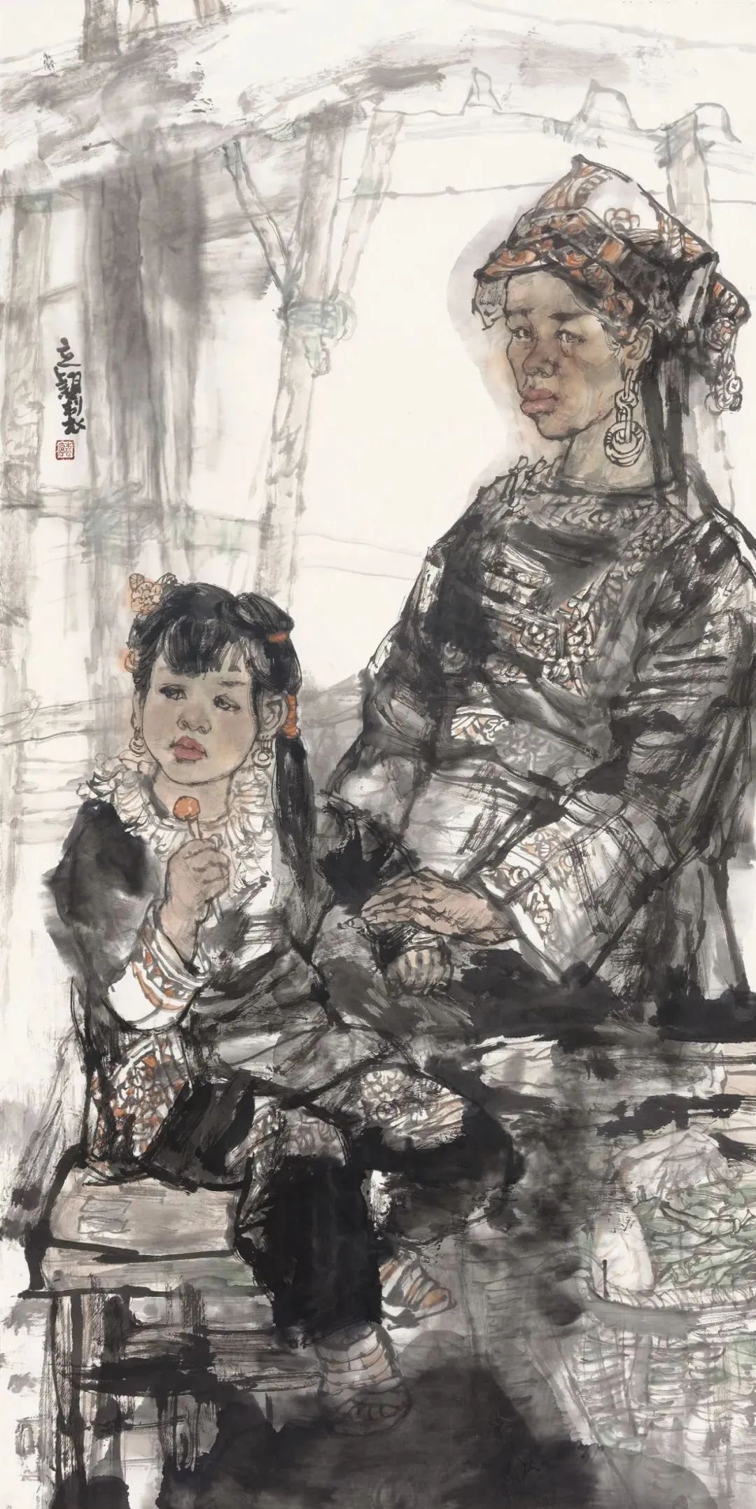 邹立颖·水墨人物画 | 兼具高超的造型能力与神态表达力，准确塑造出人物的内在情感