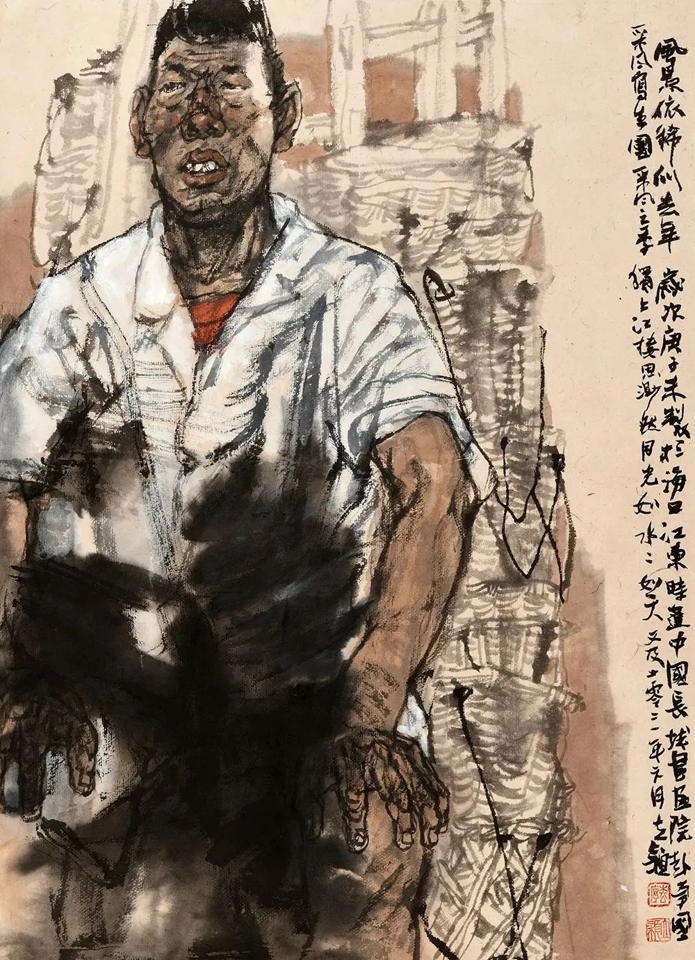 邹立颖·水墨人物画 | 兼具高超的造型能力与神态表达力，准确塑造出人物的内在情感