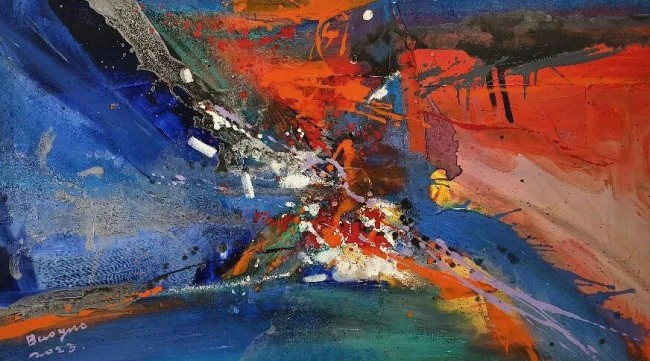 “大象有声——詹保国抽象艺术作品展”本周六将在威海开展