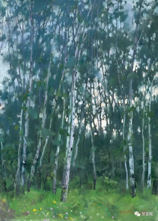 王铁牛·俄罗斯写生 | 厚重的笔触与微妙的空间层次处理，赋予画面一种“诗性写实”的特质