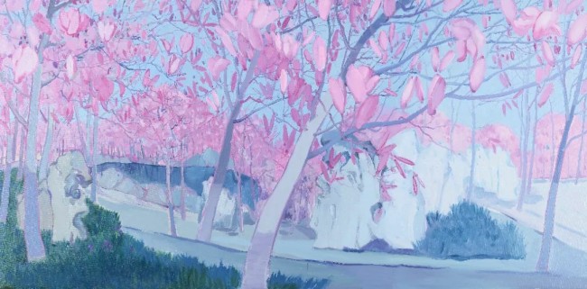 春日与童心相遇 | “花颜絮语——李江峰油画作品展3·8特别公益活动”在廊坊举行