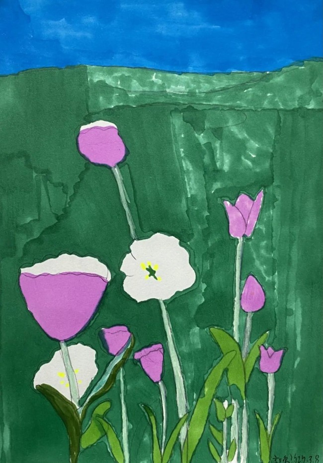 春日与童心相遇 | “花颜絮语——李江峰油画作品展3·8特别公益活动”在廊坊举行
