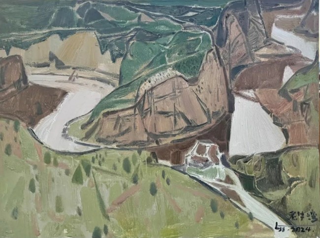 【泉城油画学社】李佳佳 | 用饱蘸情感的画笔自由挥洒，作品充满灵动的气息