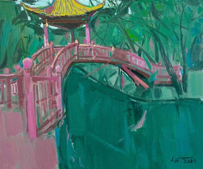 【泉城油画学社】李佳佳 | 用饱蘸情感的画笔自由挥洒，作品充满灵动的气息
