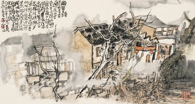 贾荣志·水墨画 | 让山水承载文化记忆，用田园寄托几多乡愁