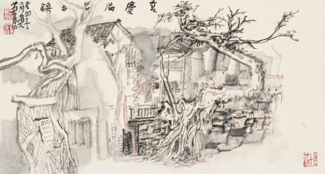 贾荣志·水墨画 | 让山水承载文化记忆，用田园寄托几多乡愁