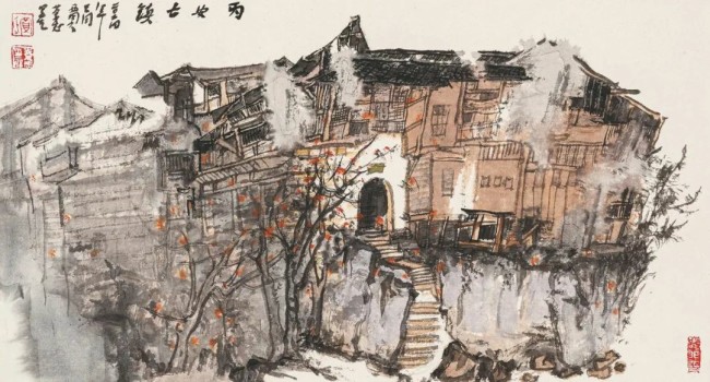 贾荣志·水墨画 | 让山水承载文化记忆，用田园寄托几多乡愁