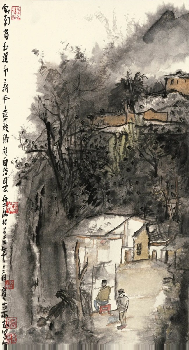 贾荣志·水墨画 | 让山水承载文化记忆，用田园寄托几多乡愁
