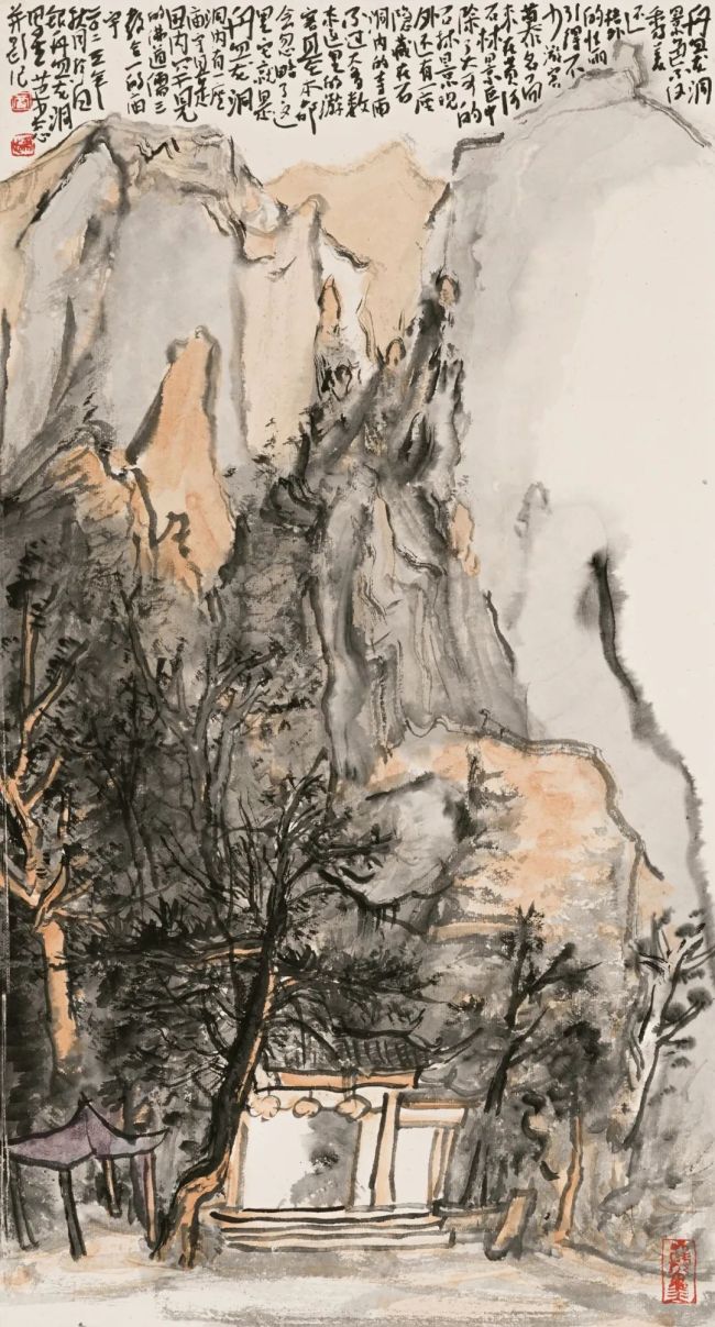 贾荣志·水墨画 | 让山水承载文化记忆，用田园寄托几多乡愁