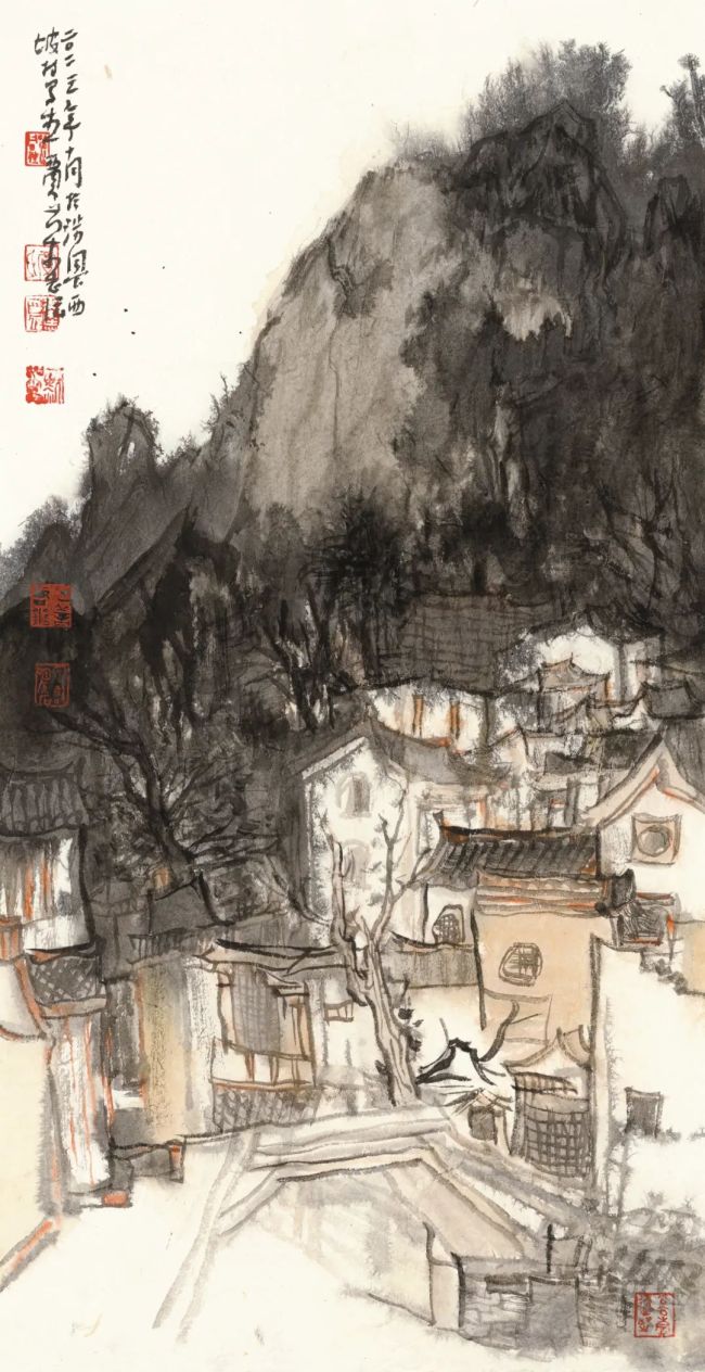贾荣志·水墨画 | 让山水承载文化记忆，用田园寄托几多乡愁