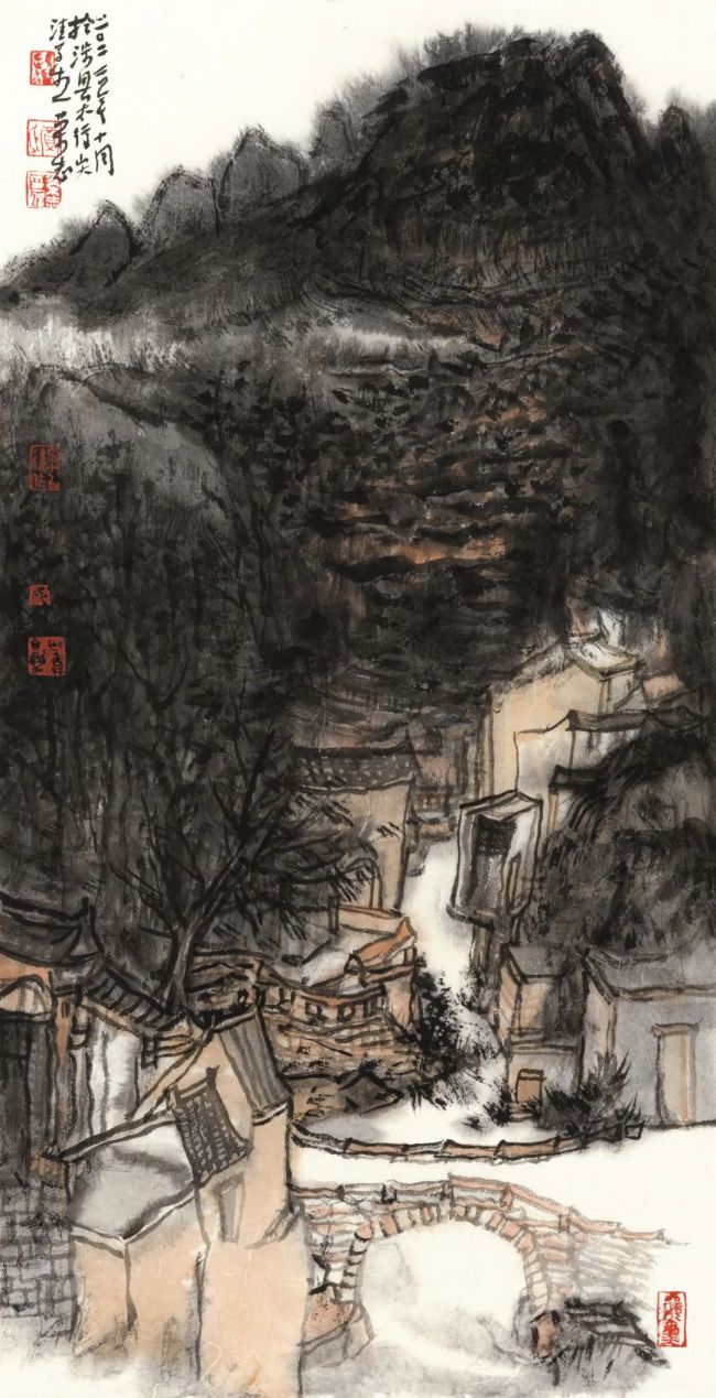 贾荣志·水墨画 | 让山水承载文化记忆，用田园寄托几多乡愁