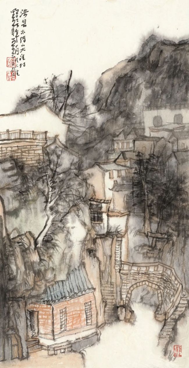 贾荣志·水墨画 | 让山水承载文化记忆，用田园寄托几多乡愁