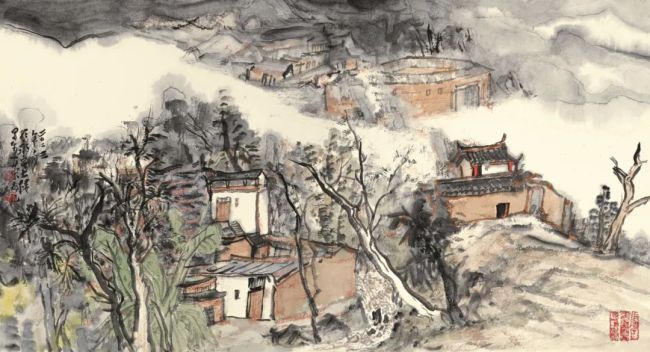 贾荣志·水墨画 | 让山水承载文化记忆，用田园寄托几多乡愁