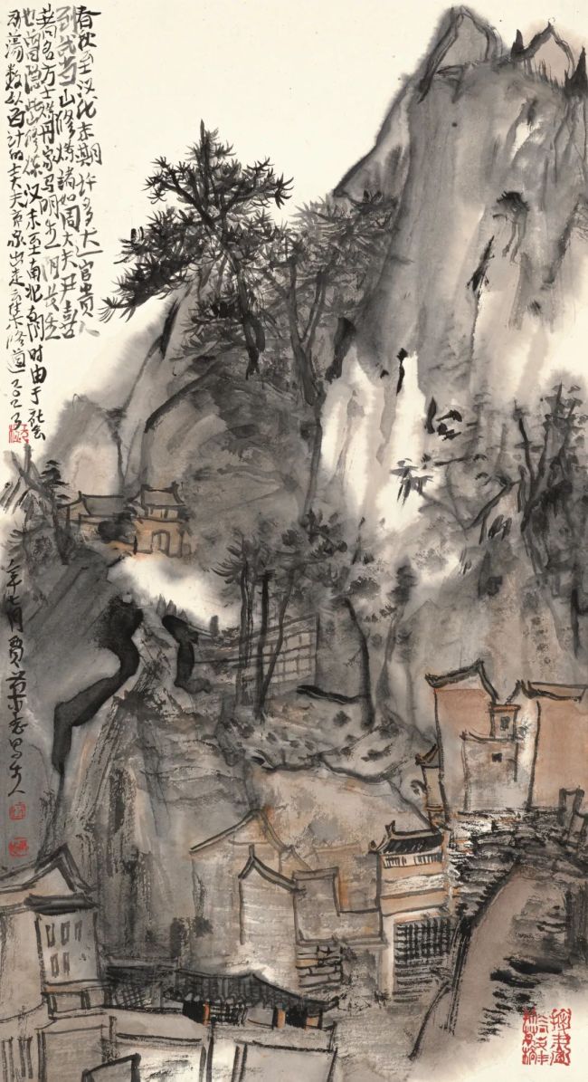 贾荣志·水墨画 | 让山水承载文化记忆，用田园寄托几多乡愁