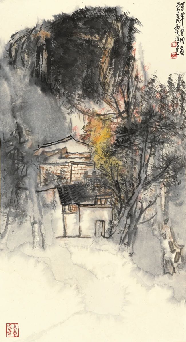 贾荣志·水墨画 | 让山水承载文化记忆，用田园寄托几多乡愁