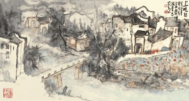 贾荣志·水墨画 | 让山水承载文化记忆，用田园寄托几多乡愁