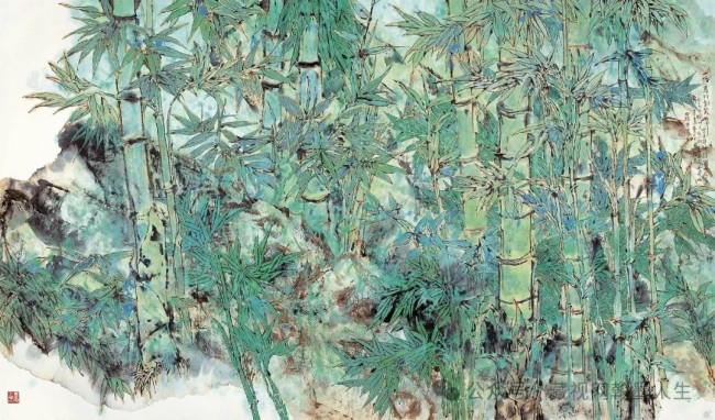 郭怡孮·《金色池塘》丨“极工”与“极写”结合，以“版画”效果表现花草“钢铁”般的生命力