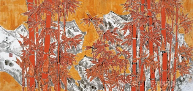 郭怡孮·《金色池塘》丨“极工”与“极写”结合，以“版画”效果表现花草“钢铁”般的生命力