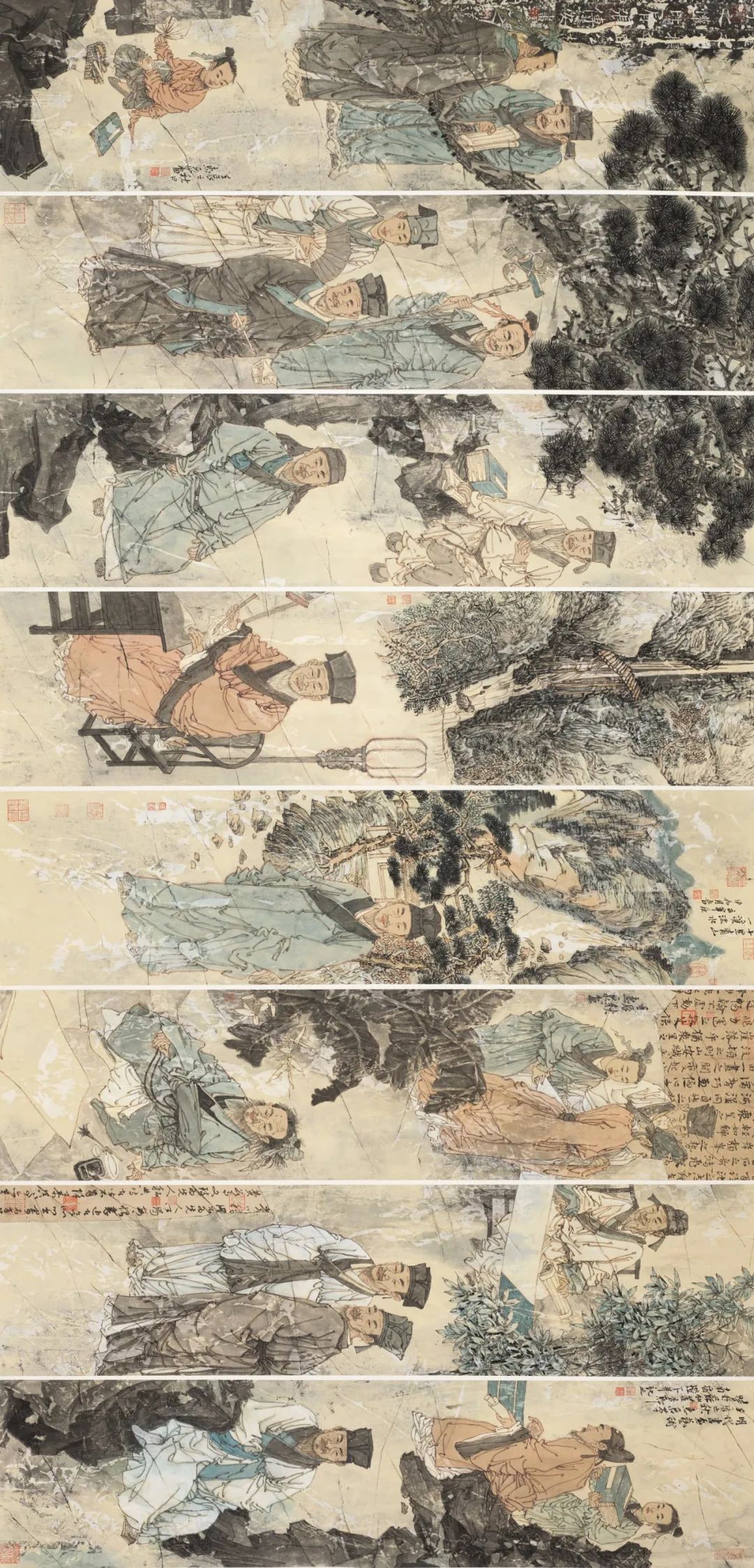 徐惠泉·彩墨人物画 | 将人物自然地融入山水之中，构建出内在的精神链接