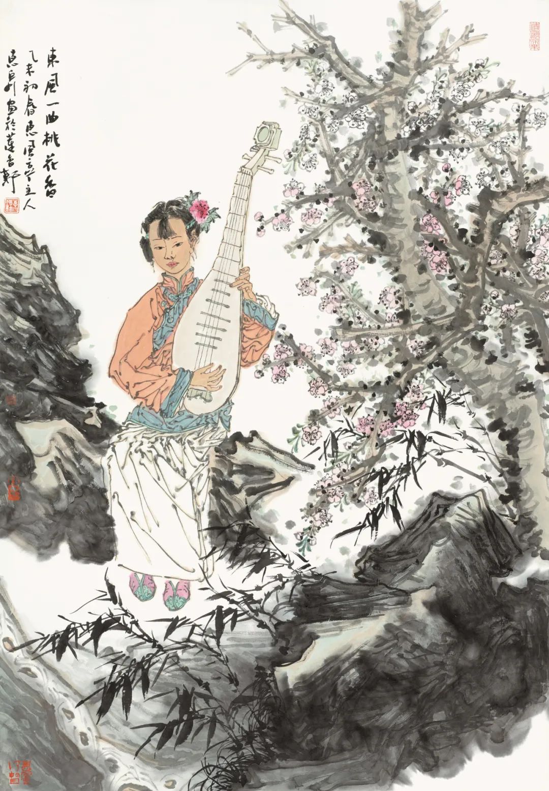 徐惠泉·彩墨人物画 | 将人物自然地融入山水之中，构建出内在的精神链接