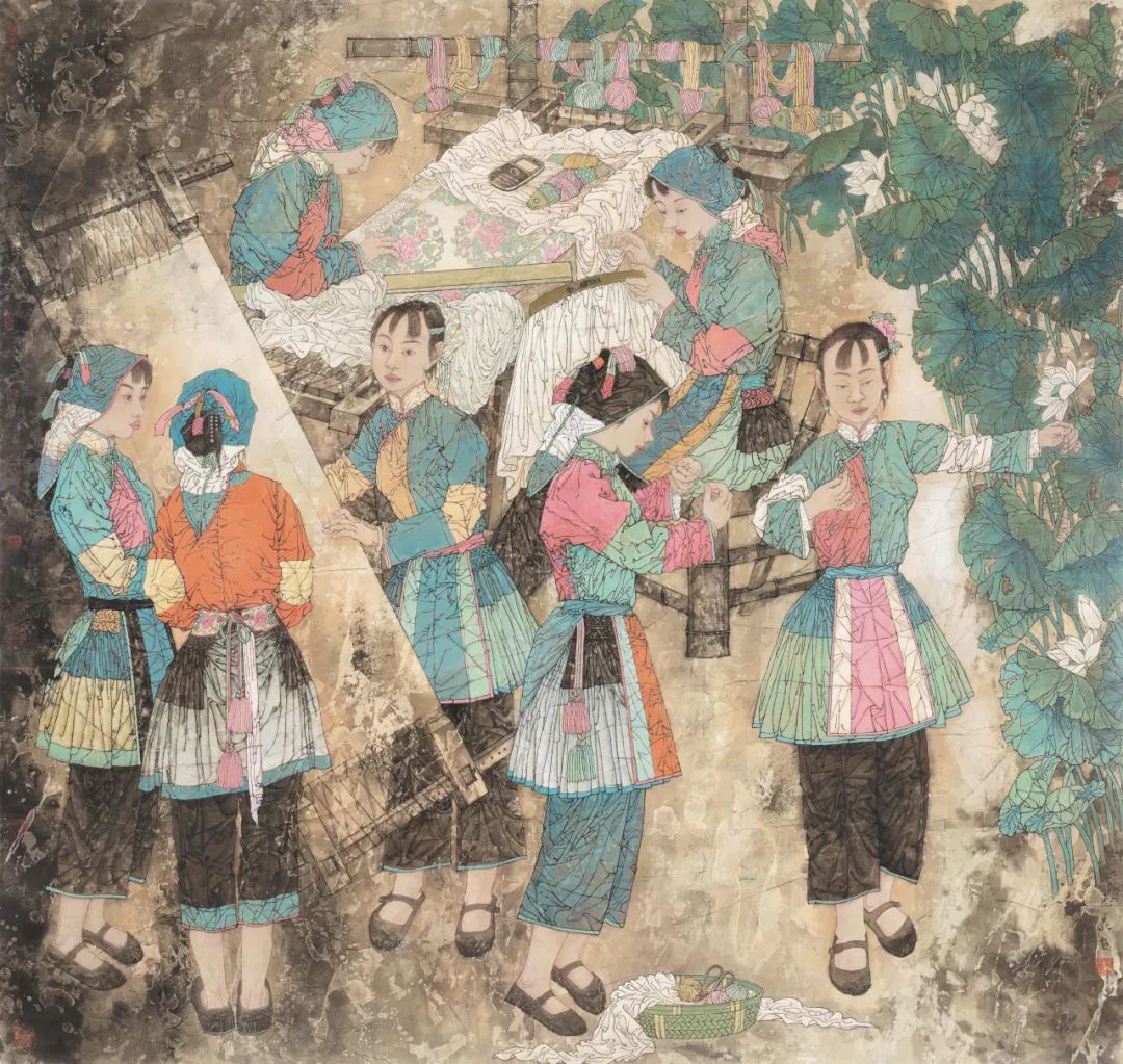 徐惠泉·彩墨人物画 | 将人物自然地融入山水之中，构建出内在的精神链接