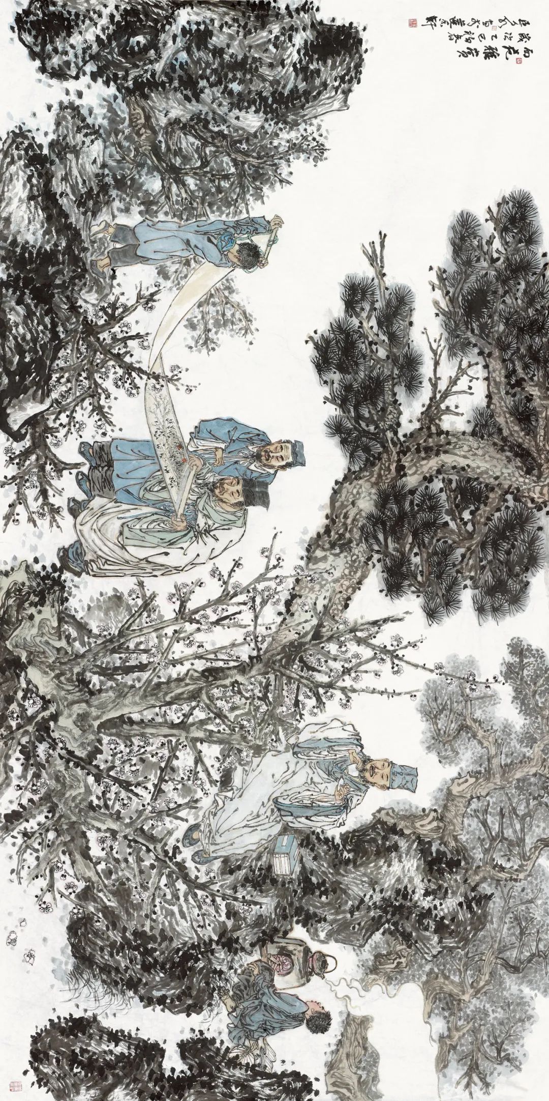 徐惠泉·彩墨人物画 | 将人物自然地融入山水之中，构建出内在的精神链接