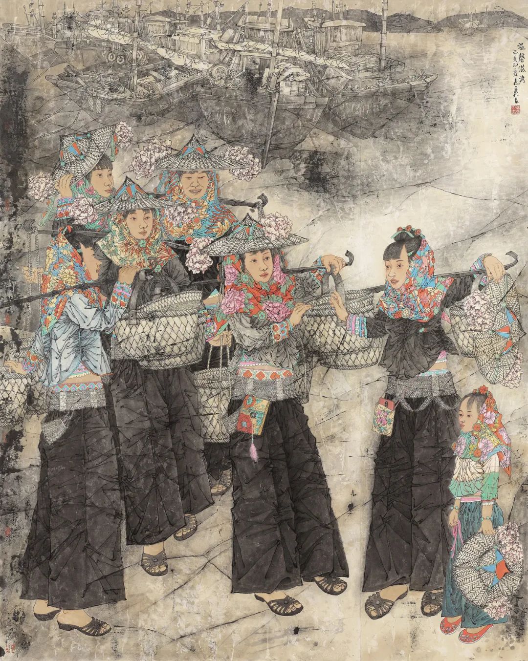 徐惠泉·彩墨人物画 | 将人物自然地融入山水之中，构建出内在的精神链接