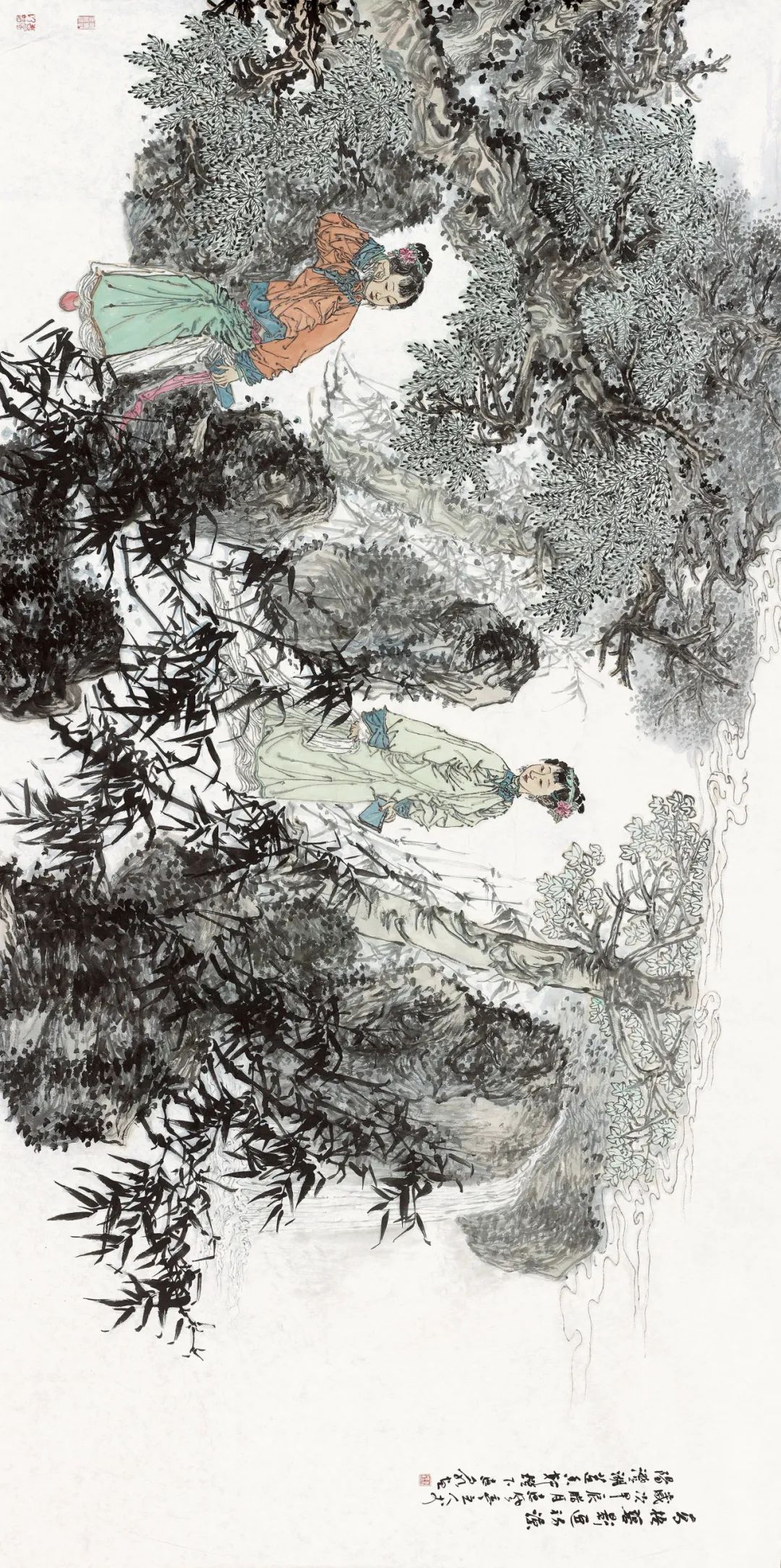 徐惠泉·彩墨人物画 | 将人物自然地融入山水之中，构建出内在的精神链接